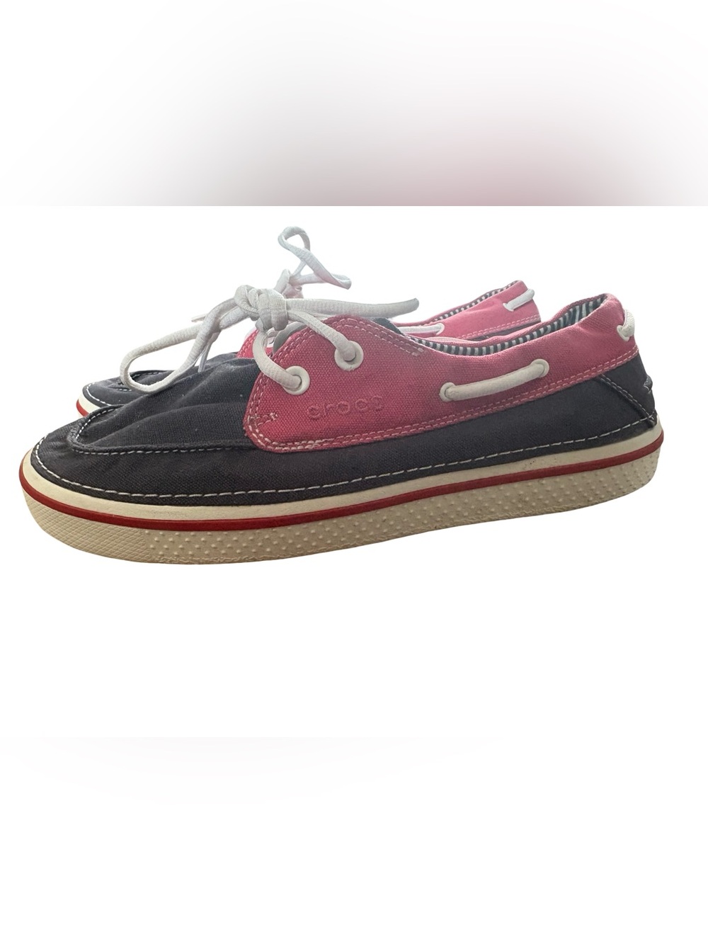CROCS Hover Canvas Boat Shoes - size 12